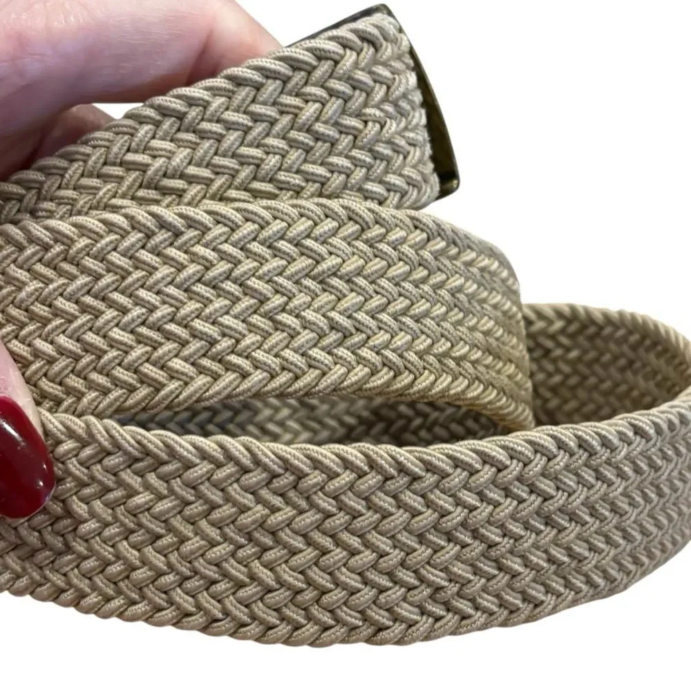 Men’s Tan Braided Woven Belt